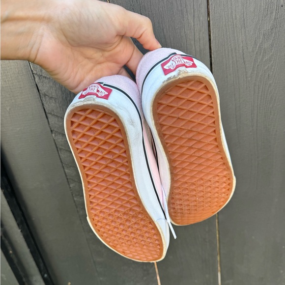 Vans pink & white classic lace up suede skate sneakers trendy Y2K size 6 - Picture 3 of 6